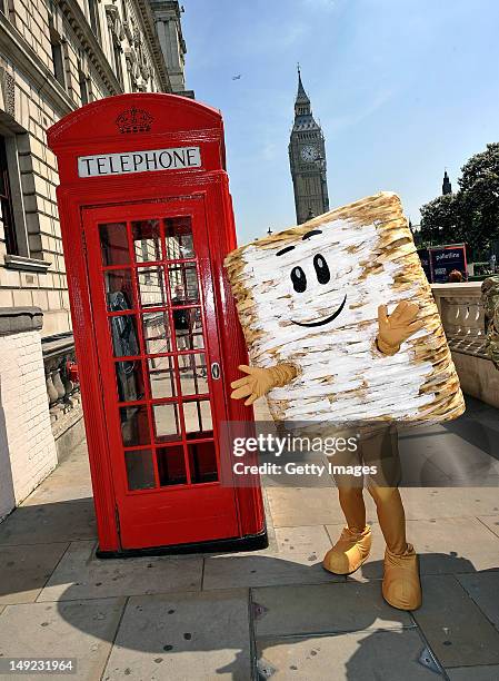 Mini poses infront of Big Ben as part of Kellogg's From Great Starts Come Great Things campaign on July 25, 2012 in London, England.