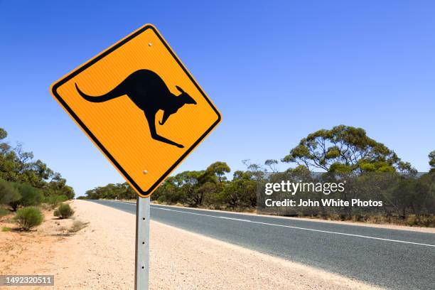 Australian Roo Sign 7,159 Australian Road Signs Stock Photos, High-Res Pictures, and Images ...