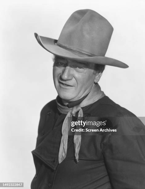 John Wayne 'The Man Who Shot Liberty Valance' a publicity pose for the 1962 John Ford western.
