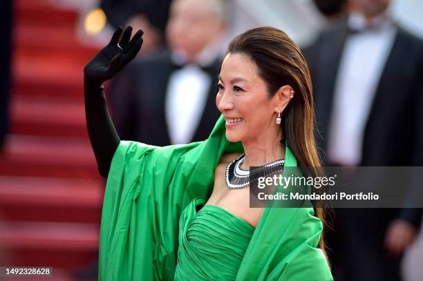 Malaysian actress Michelle Yeoh at Cannes Film Festival 2023. Red Carpet Firebrand . Cannes , May 21st, 2023