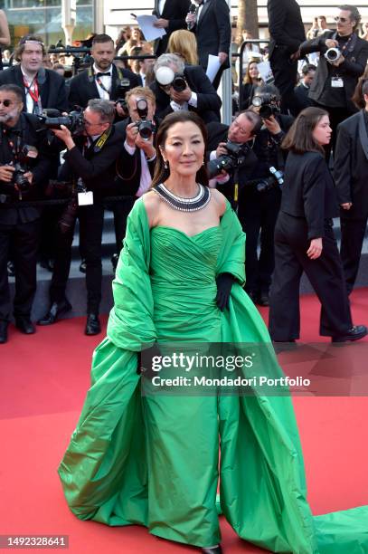 Malaysian actress Michelle Yeoh at Cannes Film Festival 2023. Red Carpet Firebrand . Cannes , May 21st, 2023