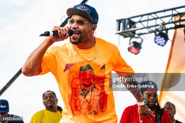 New Orleans rapper Juvenile performs during Bayou Boogaloo on May 21, 2023 in New Orleans, Louisiana.