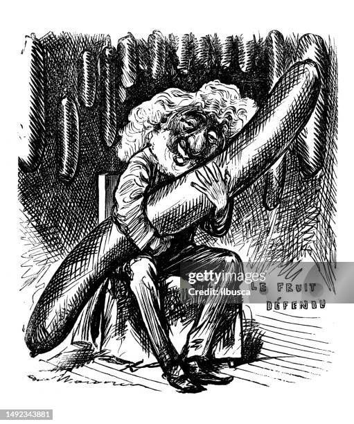 british satire caricature comic cartoon illustration - democracy sausage stock illustrations