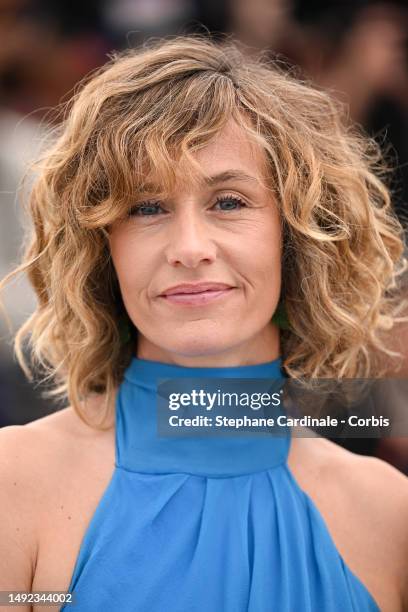 Cécile De France attends the "Bonnard Pierre and Marthe" photocall at the 76th annual Cannes film festival at Palais des Festivals on May 22, 2023 in...