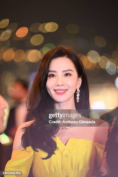 Liu Shishi attends the Kering Women In Motion Awards during the Kering and Cannes Film Festival Official Dinner on May 21, 2023 in Cannes, France..