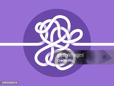 Tangled Knot Confusion Intertwined Path Design Element Concept Tangled Knot Confusion Intertwined Path Design Element Concept