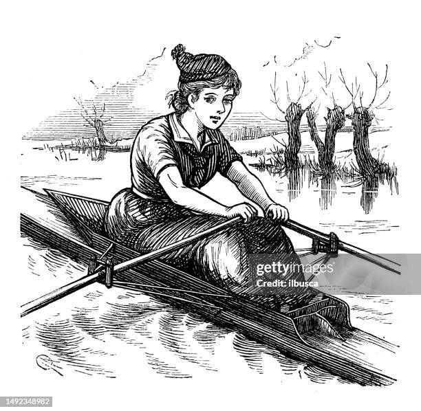 british satire caricature comic cartoon illustration - crew boat stock illustrations