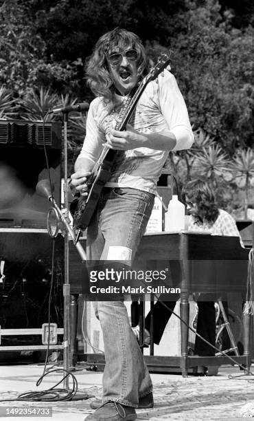 Musician/Singer/Songwriter Joe Walsh performs at the Santa Barbara Bowl, Santa Barbara, CA 1975.