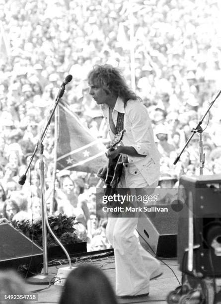 Musician/Singer/Songwriter Peter Frampton performs at "The British Are Coming," a "Day On the Green" concert at the Oakland Coliseum in Oakland CA...