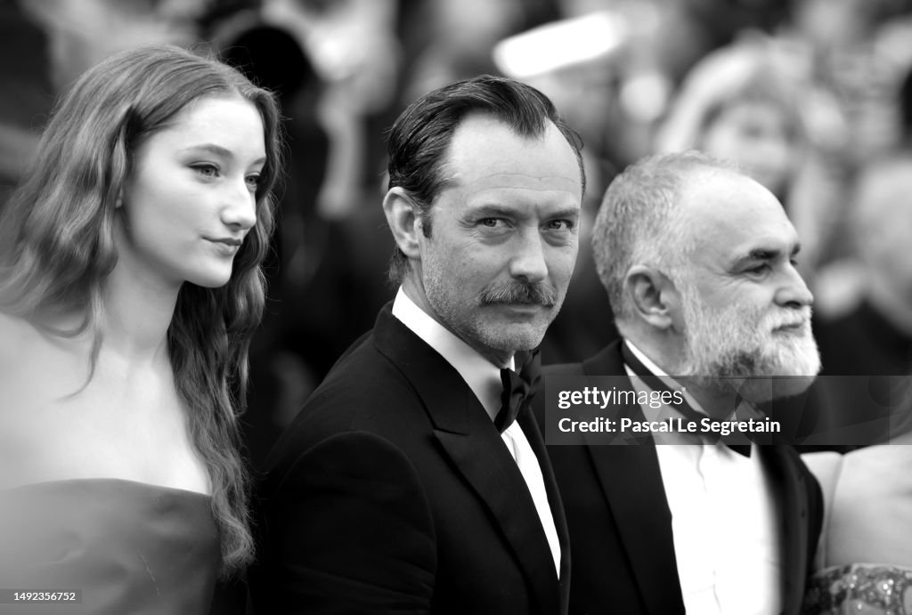 Junia Rees Elizabeth Junia Rees, Jude Law and Director Karim Aïnouz attend the