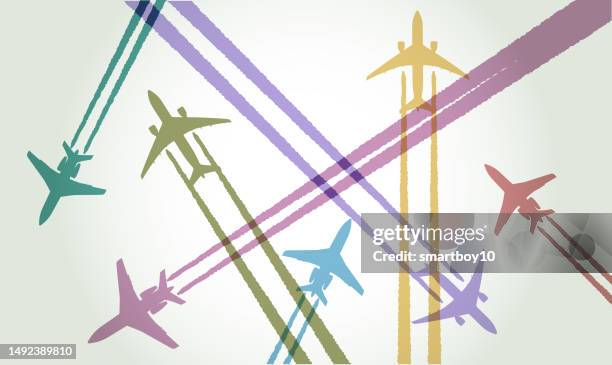airplanes - traffic controller stock illustrations