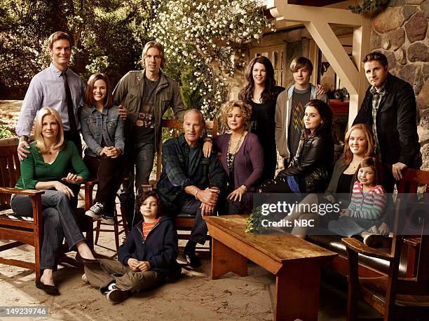 Season 1 -- Pictured: top row; Peter Krause as Adam Braverman, Sarah Ramos as Haddie Braverman, Dax Shepard as Crosby Braverman, Lauren Graham as...