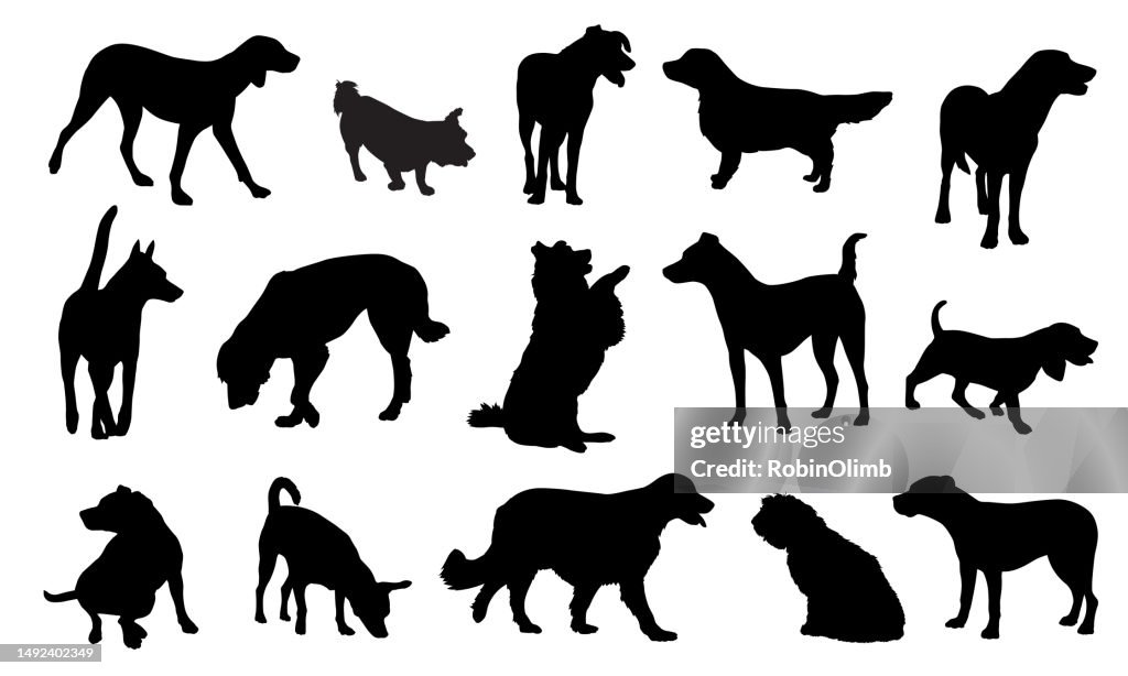 犬のシルエット