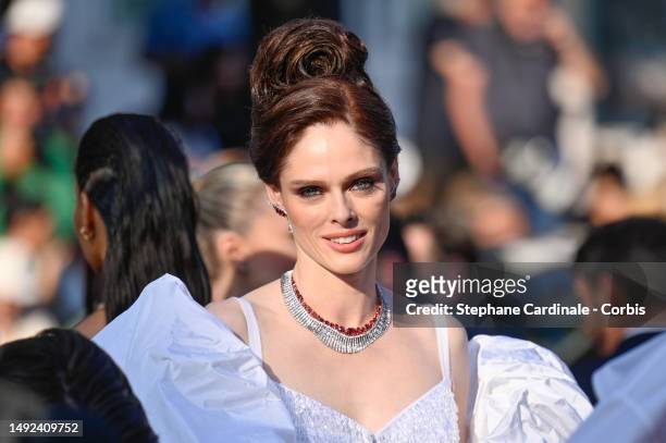Coco Rocha attends the "Club Zero" red carpet during the 76th annual Cannes film festival at Palais des Festivals on May 22, 2023 in Cannes, France.