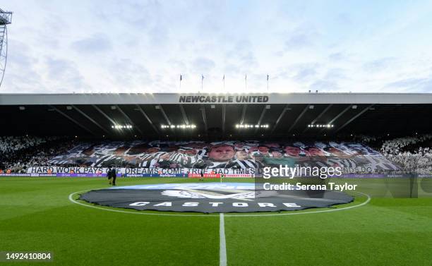 General view during the Premier League match between Newcastle United and Leicester City at St. James Park on May 22, 2023 in Newcastle upon Tyne,...