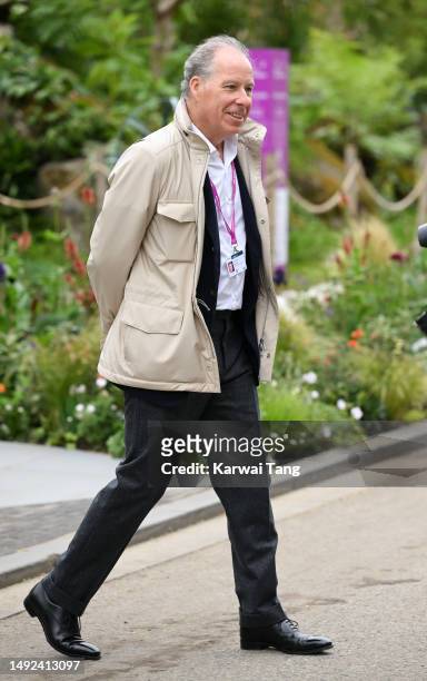 David Armstrong-Jones, 2nd Earl of Snowdon attends the 2023 Chelsea Flower Show at Royal Hospital Chelsea on May 22, 2023 in London, England.