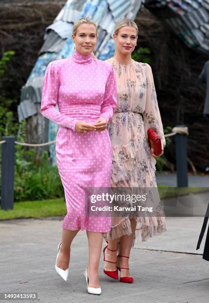 Lady Eliza Spencer and Lady Amelia Spencer attend the 2023 Chelsea Flower Show at Royal Hospital Chelsea on May 22, 2023 in London, England.