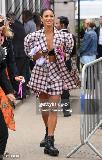 Vick Hope attends the 2023 Chelsea Flower Show at Royal Hospital Chelsea on May 22, 2023 in London, England.