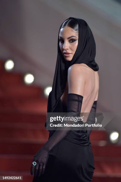 Italian influencer Giulia De Lellis at Cannes Film Festival 2023. Red Carpet May December. Cannes , May 20th, 2023