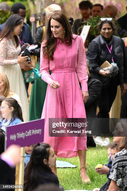 Catherine, Princess Of Wales attends the 2023 Chelsea Flower Show at Royal Hospital Chelsea on May 22, 2023 in London, England.