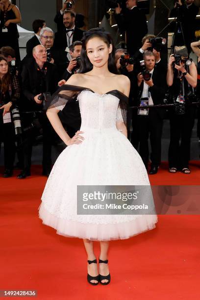 Jennie Ruby Jane attends the "The Idol" red carpet during the 76th annual Cannes film festival at Palais des Festivals on May 22, 2023 in Cannes,...