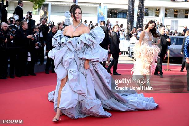 Ashley Graham attends the "Club Zero" red carpet during the 76th annual Cannes film festival at Palais des Festivals on May 22, 2023 in Cannes,...