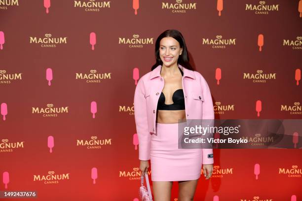 Irina Shayk attends Pleasure Is Always On VIP party during the Magnum x Jvke, All-New Summer Track Using Sounds From The Sun Courtesy Of Nasa event...