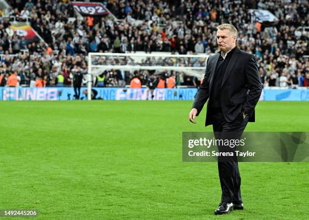 Leicester City Manager Dean Smith following the Premier League match between Newcastle United and Leicester City at St. James Park on May 22, 2023 in...