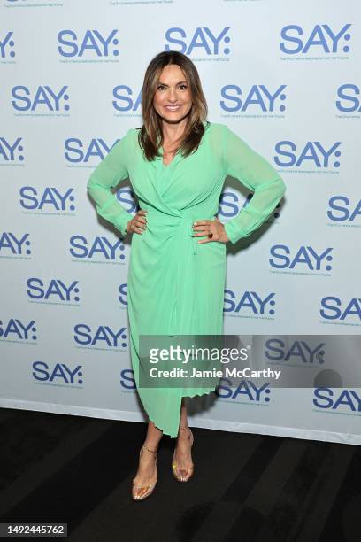 Mariska Hargitay attends the 2023 Stuttering Association For The Young Benefit Gala at The Edison Ballroom on May 22, 2023 in New York City.