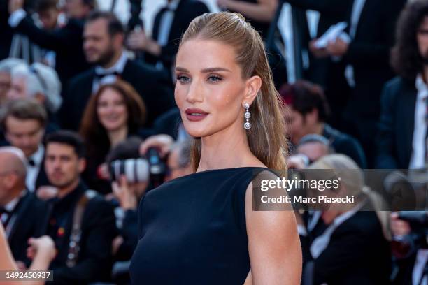 Rosie Huntington-Whiteley attends the "Club Zero" red carpet during the 76th annual Cannes film festival at Palais des Festivals on May 22, 2023 in...