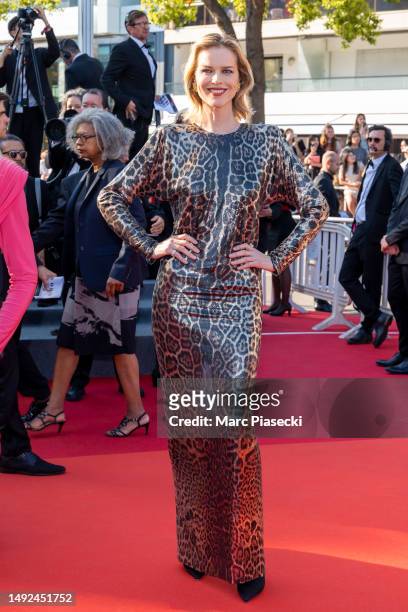 Eva Herzigova attends the "Club Zero" red carpet during the 76th annual Cannes film festival at Palais des Festivals on May 22, 2023 in Cannes,...