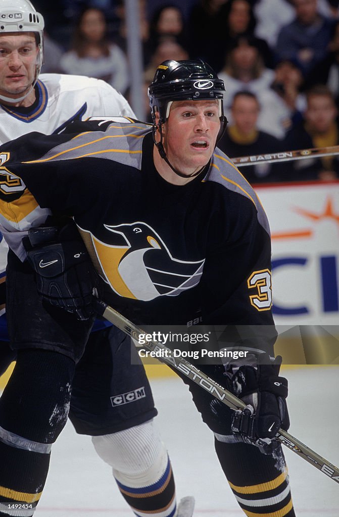 Dan LaCouture skates on the ice