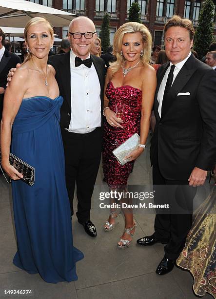 Tania Bryer, John Caudwell, Claire Johnson and Rod Barker attend the Sports For Peace Fundraising Ball at The V&A on July 25, 2012 in London, England.