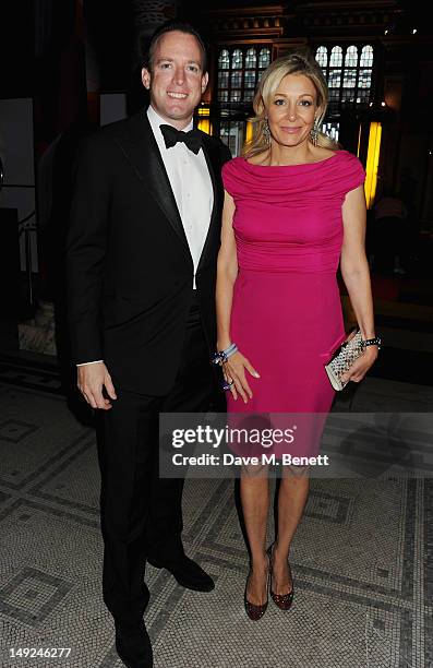 Nadja Swarovski and her husband Rupert Adams attends the Sports For Peace Fundraising Ball at The V&A on July 25, 2012 in London, England.
