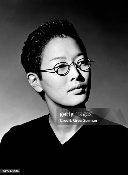 Jenny Shimizu is photographed for Framed: For L.A. Eyeworks on January 1, 1982 in Los Angeles, California.