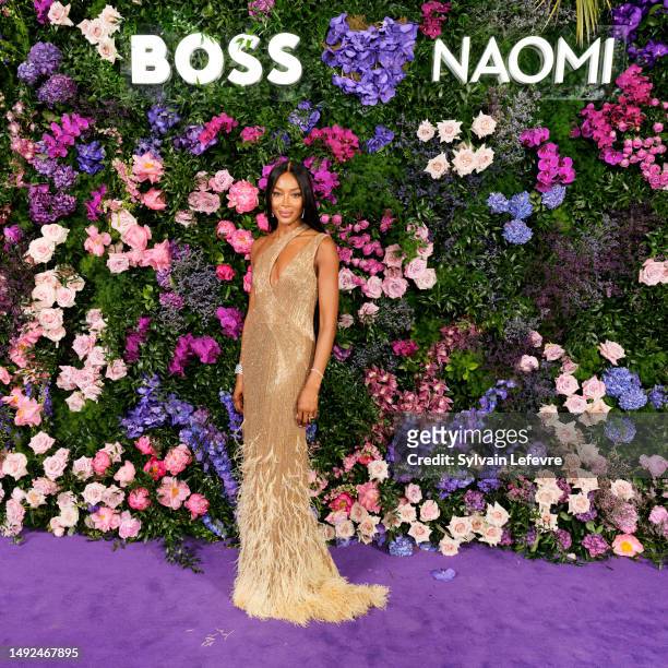 Naomi Campbell attends "BOSS X NAOMI - Naomi Campbell's Birthday Party" hosted by Daniel Grieder during the 76th annual Cannes film festival at Villa...