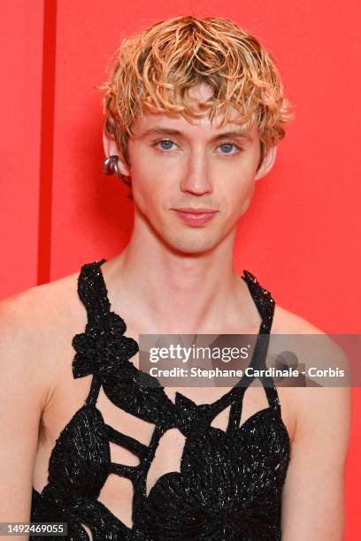 Troye Sivan attends "The Idol" Premiere Afterparty at the 76th annual Cannes film festival at Palm Beach on May 22, 2023 in Cannes, France.