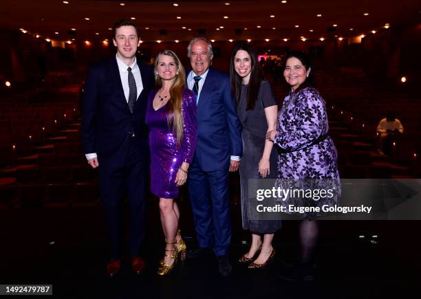 Mac Mills, Bonnie Comley, Stewart F. Lane, Melissa Farber, and Diana Prince attend the BroadwayHD Receives The Chita Rivera Ambassador For The Arts...