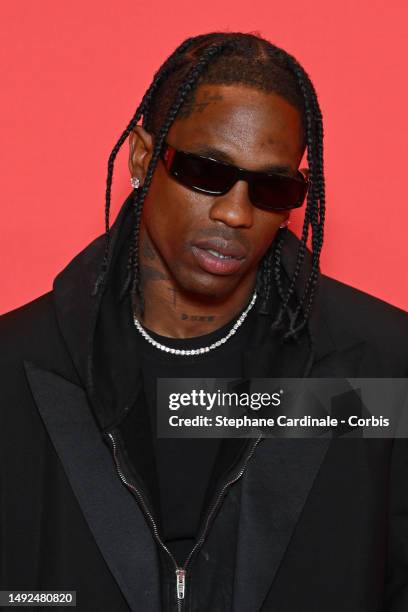 Travis Scott attends "The Idol" Premiere Afterparty at the 76th annual Cannes film festival at Palm Beach on May 22, 2023 in Cannes, France.