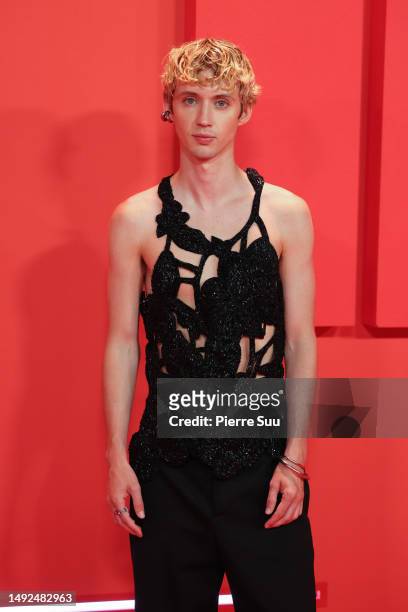 Troye Sivan attends "The Idol" Premiere Afterparty at the 76th annual Cannes film festival at Palm Beach on May 22, 2023 in Cannes, France.