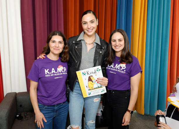Sherry McKuin, Gal Gadot, and Talia Friedman attend Hammer Museum K.A.M.P. 2023 at Hammer Museum on May 21, 2023 in Los Angeles, California.