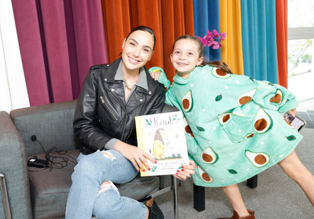 Gal Gadot and a guest attend Hammer Museum K.A.M.P. 2023 at Hammer Museum on May 21, 2023 in Los Angeles, California.