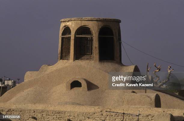 The mud clay dome of Mullah Nisan synagogue in Isfahan. Mullah Nisan is one of the oldest synagogues situated in the old Jewish quarters in Isfahan,...