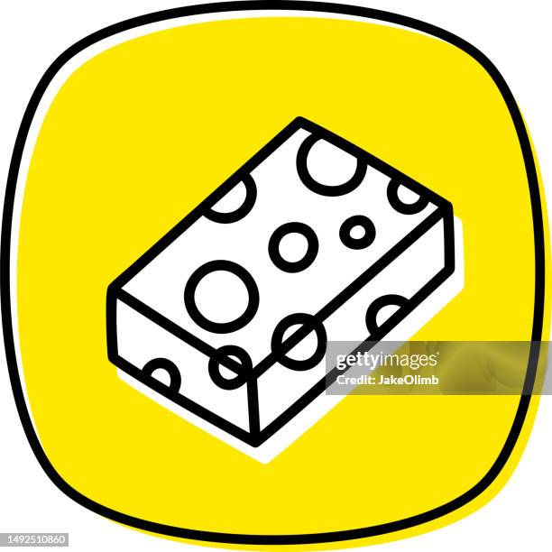 sponge doodle 2 - kitchen sponge stock illustrations