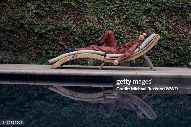 Actress Josie Totah poses for a portrait at her home in Los Angeles, California onNonember 20, 2020.