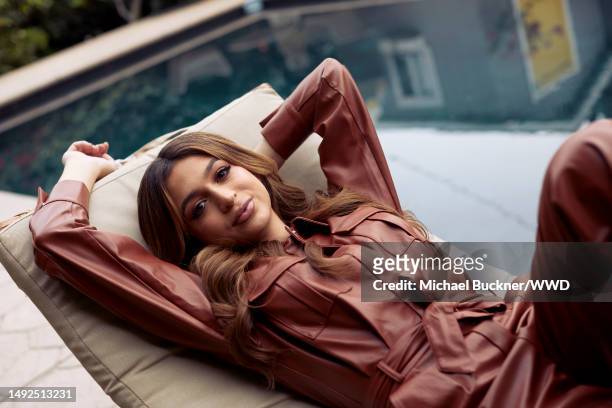 Actress Josie Totah poses for a portrait at her home in Los Angeles, California onNonember 20, 2020.