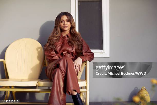 Actress Josie Totah poses for a portrait at her home in Los Angeles, California onNonember 20, 2020.