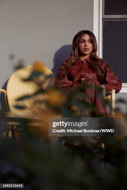 Actress Josie Totah poses for a portrait at her home in Los Angeles, California onNonember 20, 2020.