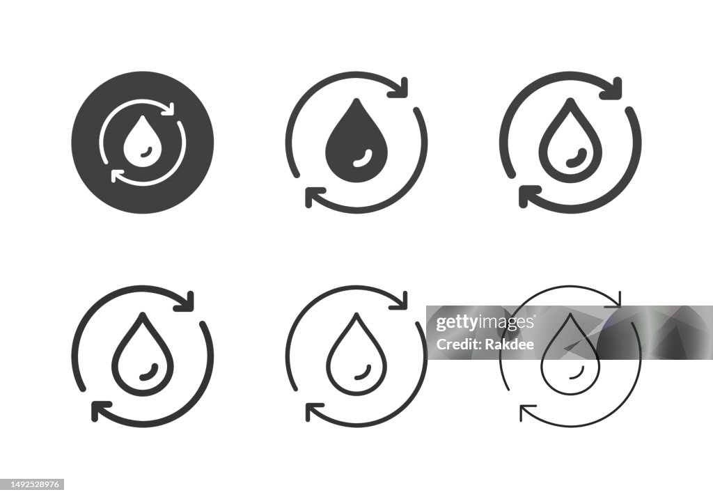 Reuse Water Icons - Multi Series