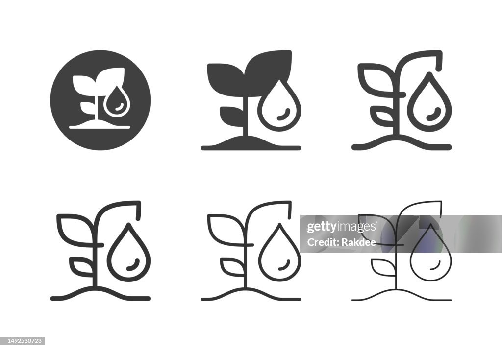Seedling with Dew Icons - Multi Series